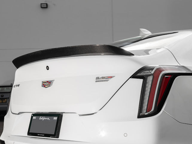 2020-UP CADILLAC CT4, CT4 V, AND CT4-V BLACKWING | BLACKWING PACKAGE CARBON FIBER REAR WING SPOILER